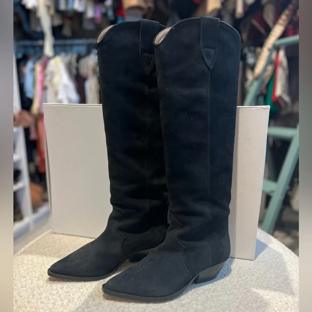 Isabel Marant Denvee Suede Western Boot sz 38 - Picture 4 of 10